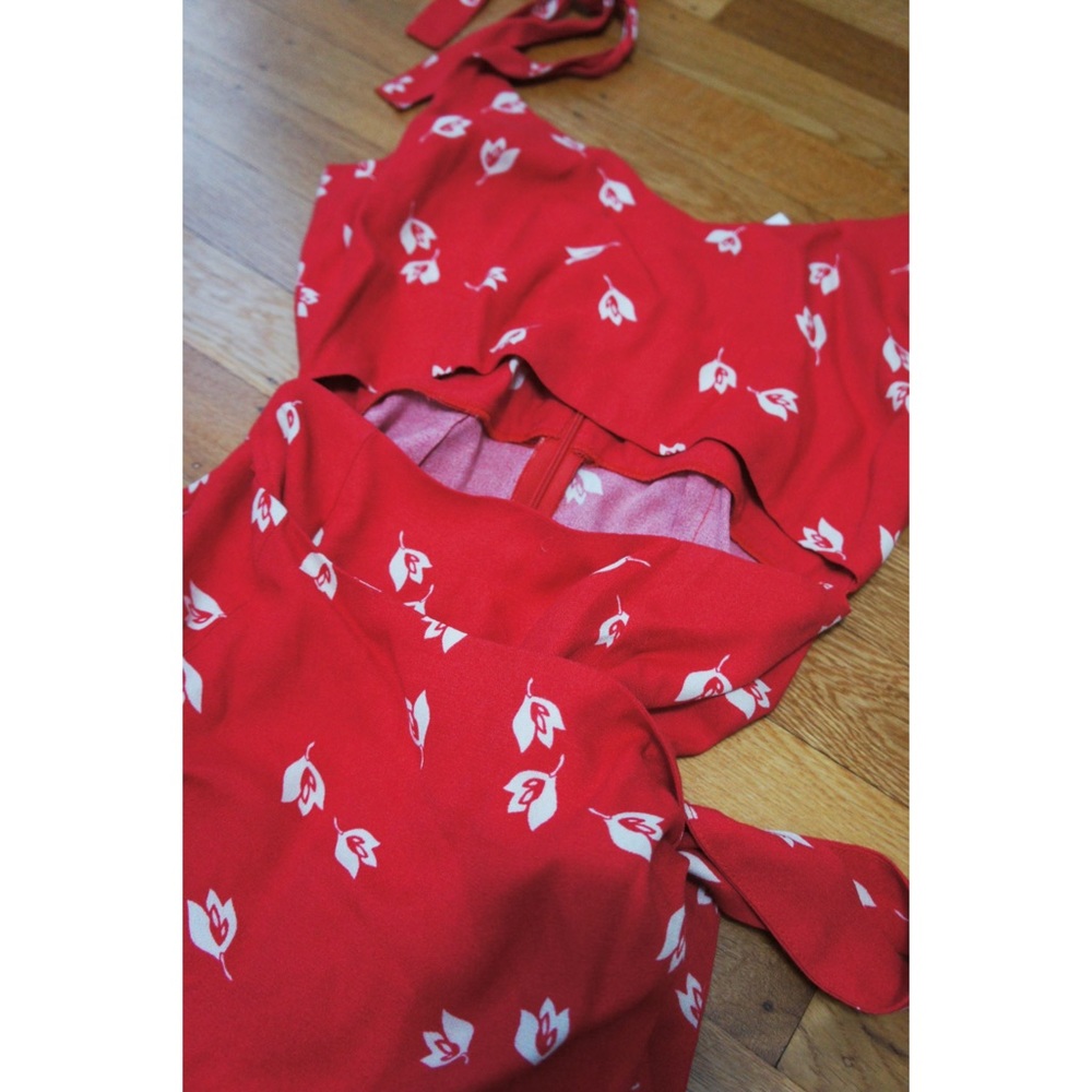 NWT $248 Reformation Belinda Tie Strap Midi Dress - Picture 5 of 8